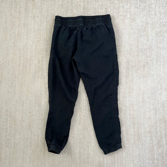Athleta Cabo Linen Joggers Pull On Pants 6 Black - Picture 4 of 10